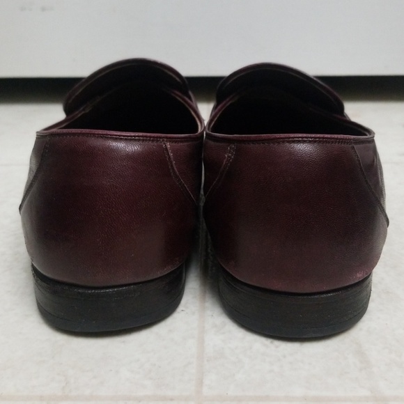 BALLY leather men's dress shoes loafers tassle - Picture 5 of 9